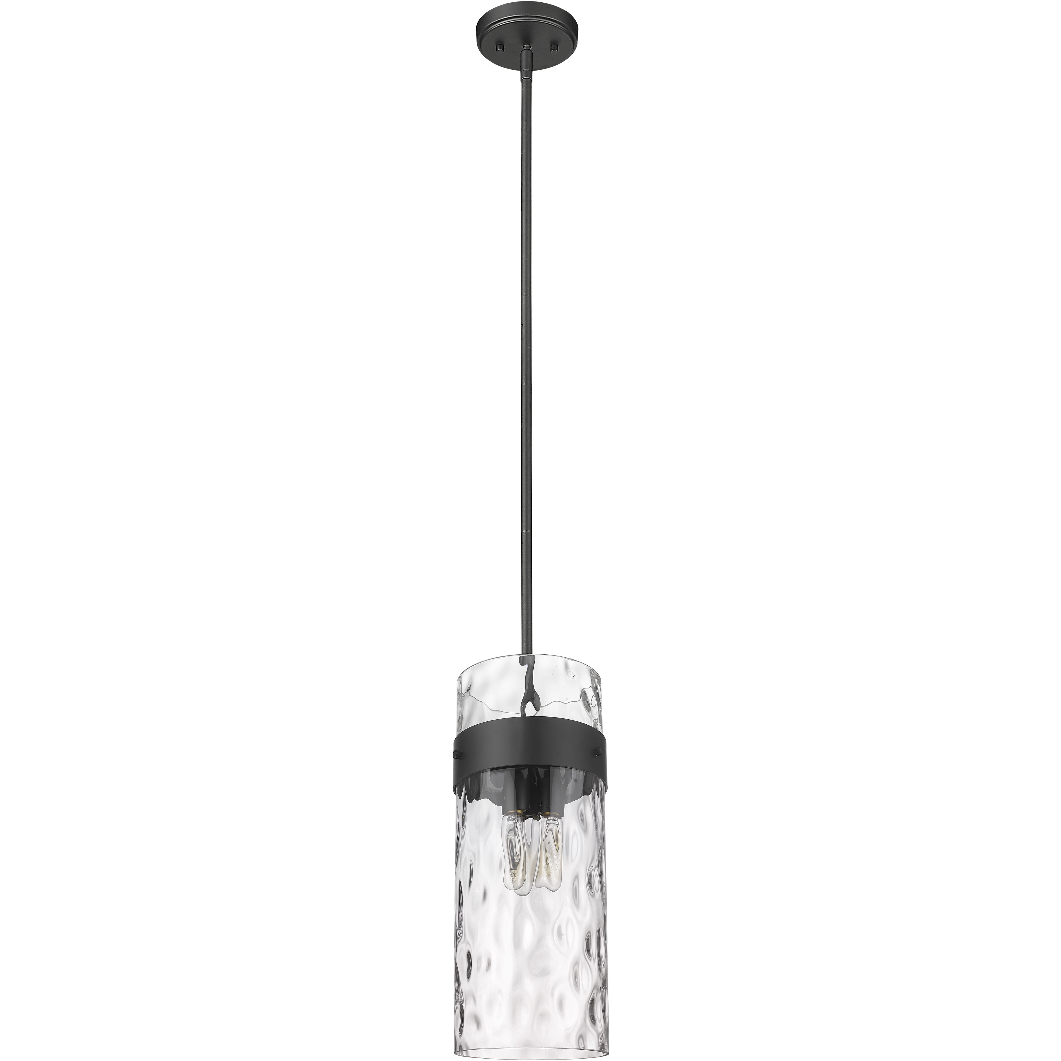 Fontaine 3 Light 9 inch Matte Black Pendant Ceiling Light
