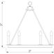 Barclay 6 Light 25 inch Polished Nickel Chandelier Ceiling Light
