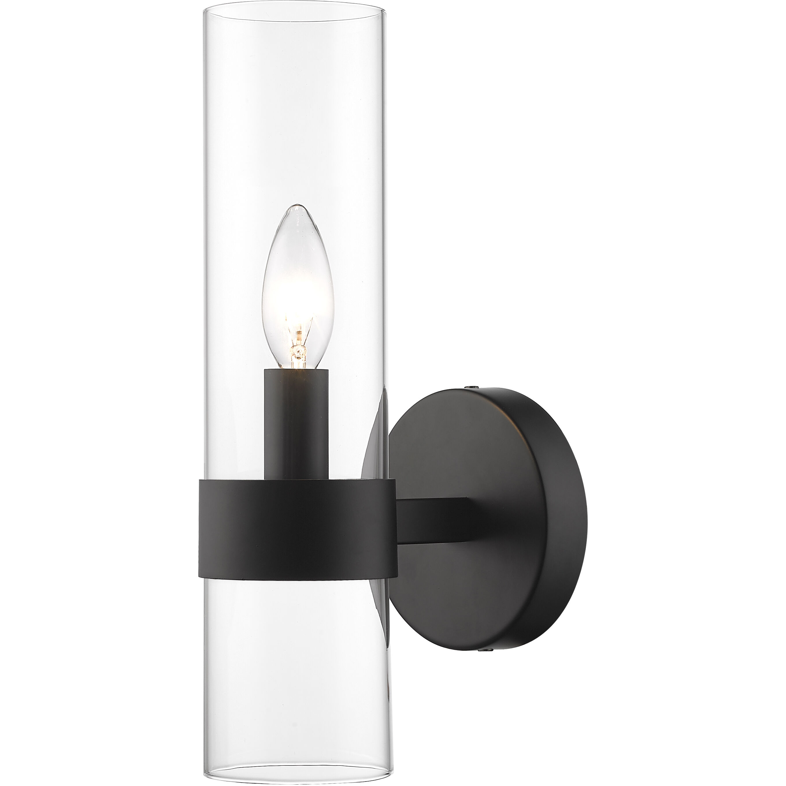 Datus 1 Light 6.5 inch Matte Black Wall Sconce Wall Light