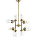 Calliope 8 Light 32 inch Foundry Brass Chandelier Ceiling Light