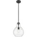 Bon Air 1 Light 10 inch Matte Black Pendant Ceiling Light