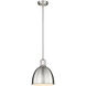 Sawyer 1 Light 8.25 inch Brushed Nickel Pendant Ceiling Light