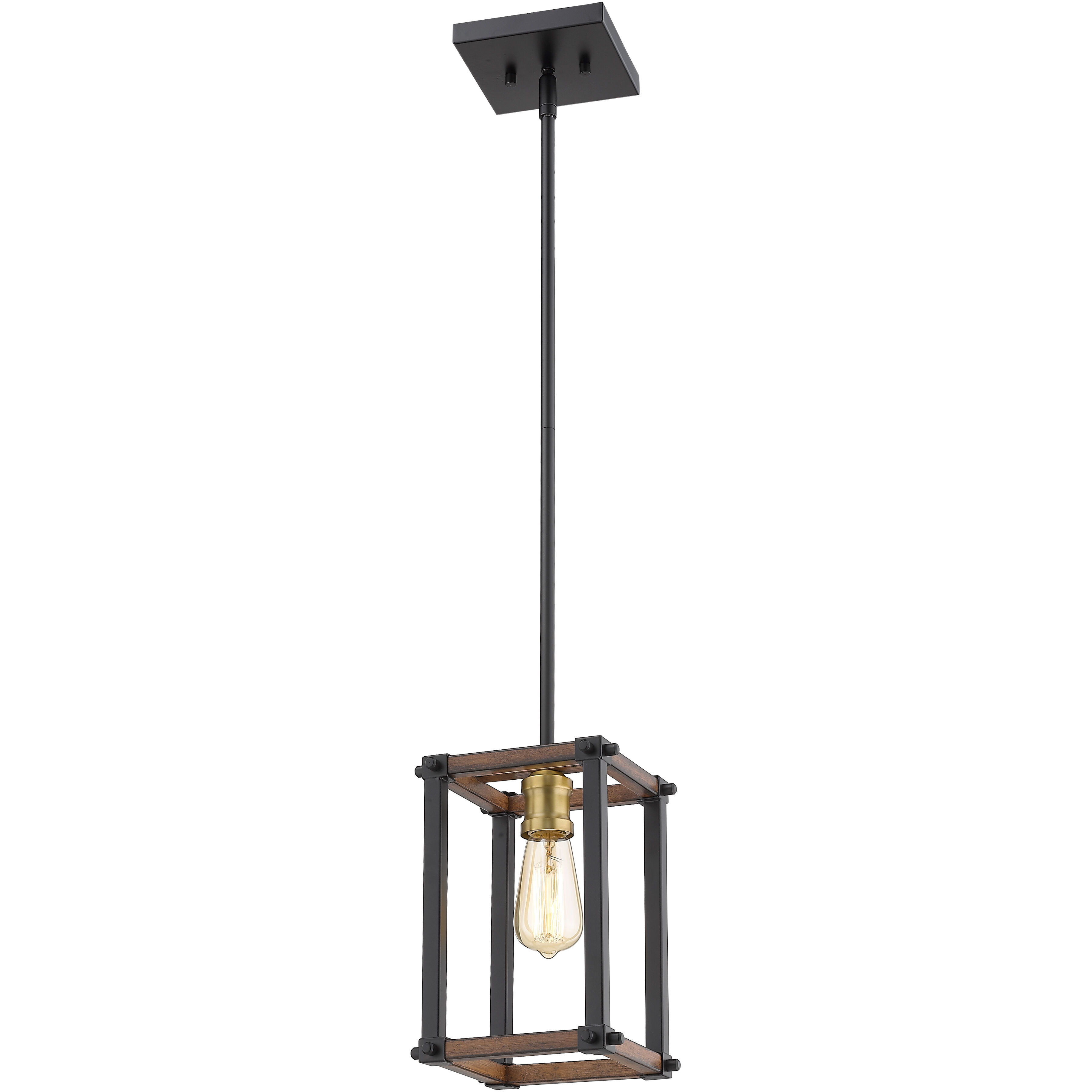 Kirkland 1 Light 6.25 inch Rustic Mahogany Pendant Ceiling Light