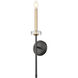 Gaultier 1 Light 4.5 inch Matte Black and Modern Gold Wall Sconce Wall Light