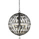 Almet 8 Light 30.25 inch Bronze Pendant Ceiling Light