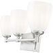 Oren 3 Light 24 inch Brushed Nickel Bath Vanity Light Wall Light