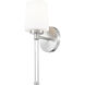 Henri 1 Light 5.25 inch Brushed Nickel Wall Sconce Wall Light
