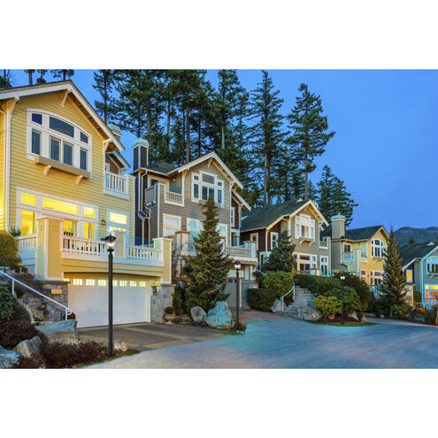 Davina 3 Light 94 inch Black Outdoor Post Mounted Fixture in G9