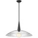 Lunelle 1 Light 24 inch Matte Black Pendant Ceiling Light