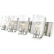 Beckett 4 Light 34 inch Brushed Nickel Vanity Wall Light