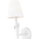 Claudelle Wall Sconce Wall Light in Textured White