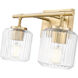 Landon 2 Light 14 inch Modern Gold Vanity Wall Light