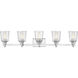 Bohin 5 Light 41.25 inch Chrome Vanity Wall Light