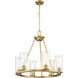 Titus 6 Light 26 inch Modern Gold Chandelier Ceiling Light