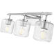 Landon 3 Light 24 inch Chrome Vanity Wall Light