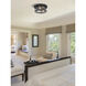 Clarion 3 Light 16 inch Matte Black Flush Mount Ceiling Light