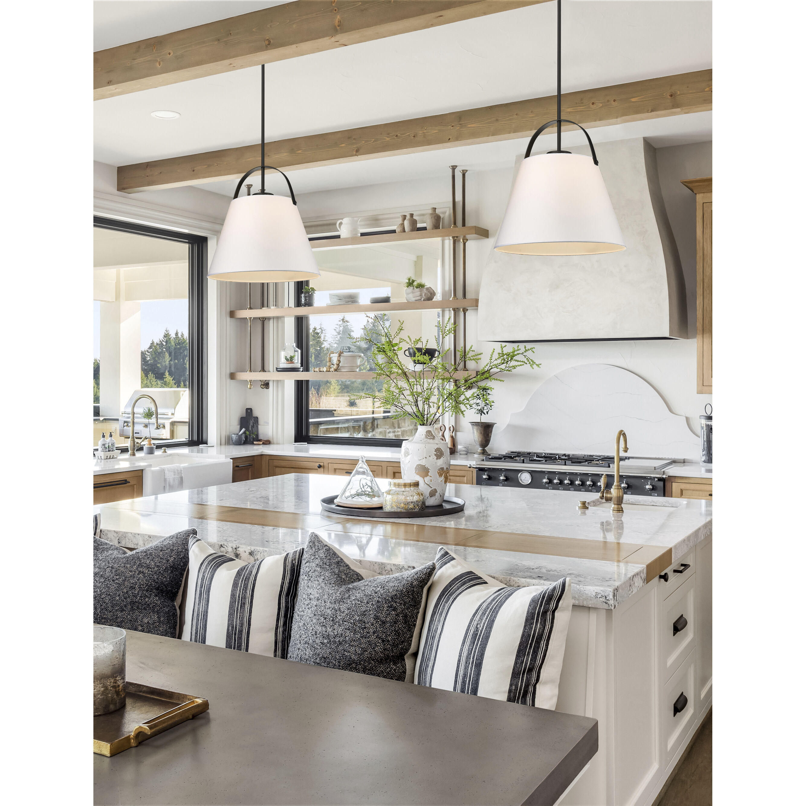 Z-Studio 1 Light 18 inch Matte Black Pendant Ceiling Light