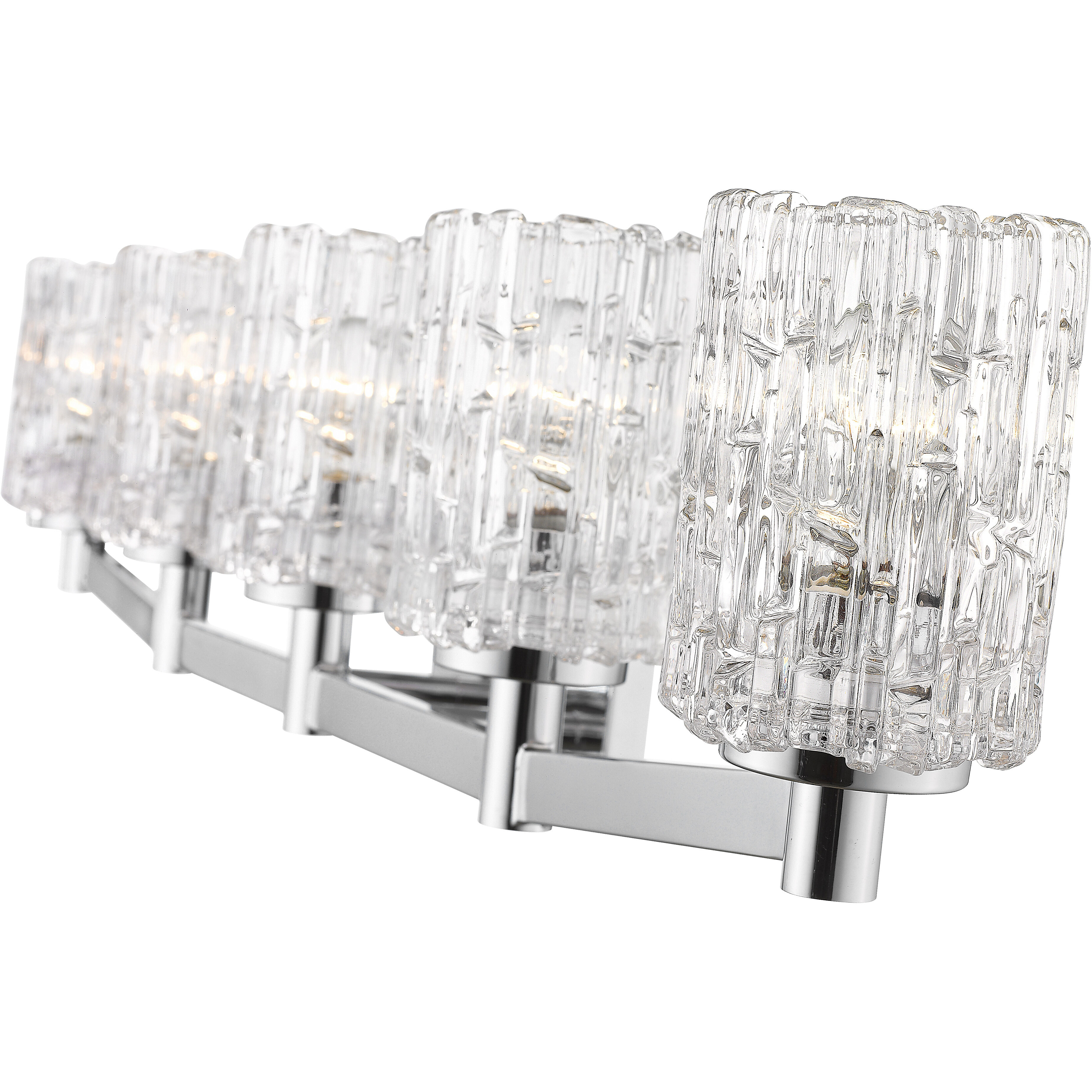Aubrey 5 Light 40.75 inch Chrome Vanity Wall Light