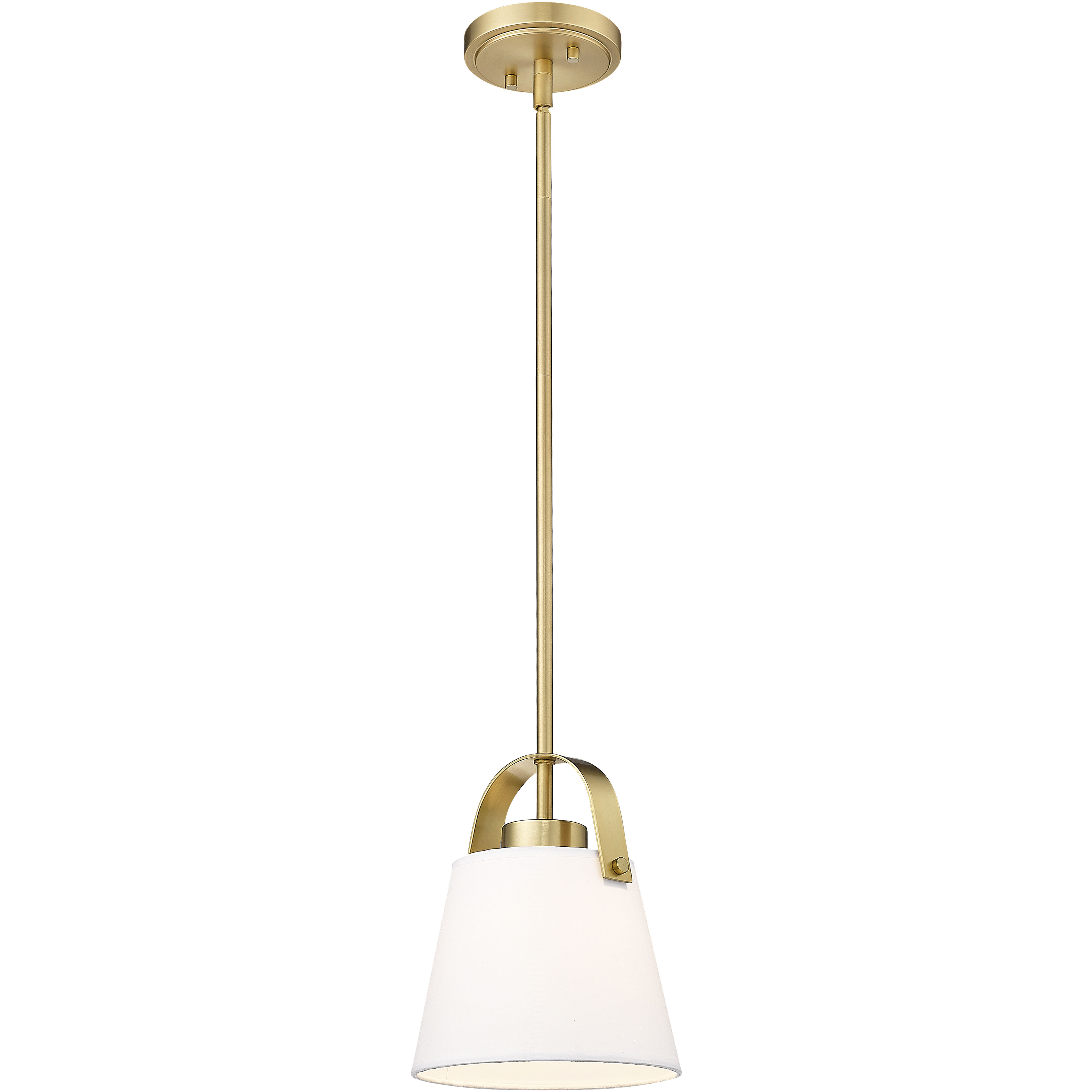 Z-Studio 1 Light 8 inch Heritage Brass Pendant Ceiling Light