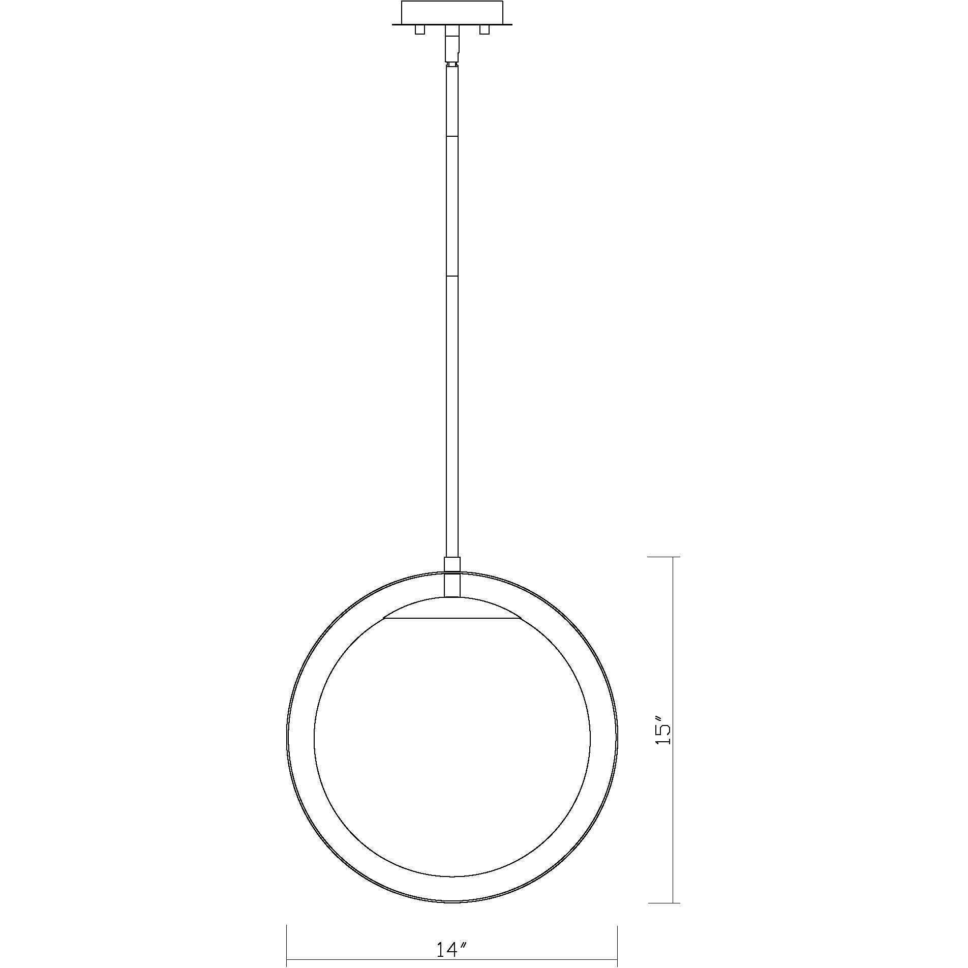Midnetic 1 Light 12 inch Matte Black Pendant Ceiling Light