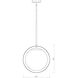 Midnetic 1 Light 12 inch Matte Black Pendant Ceiling Light