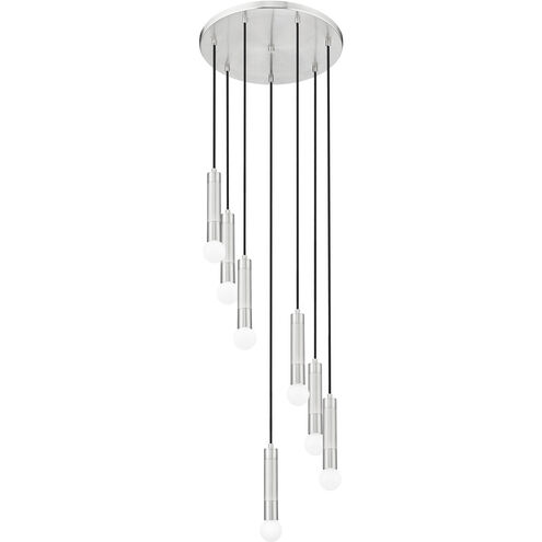 Stari 7 Light 18 inch Brushed Nickel Chandelier Ceiling Light
