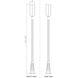 Leland LED 117.75 inch Sand Black Outdoor Post Mounted Fixture
