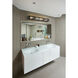 Titania 4 Light 40 inch Black and Brushed Nickel Vanity Wall Light