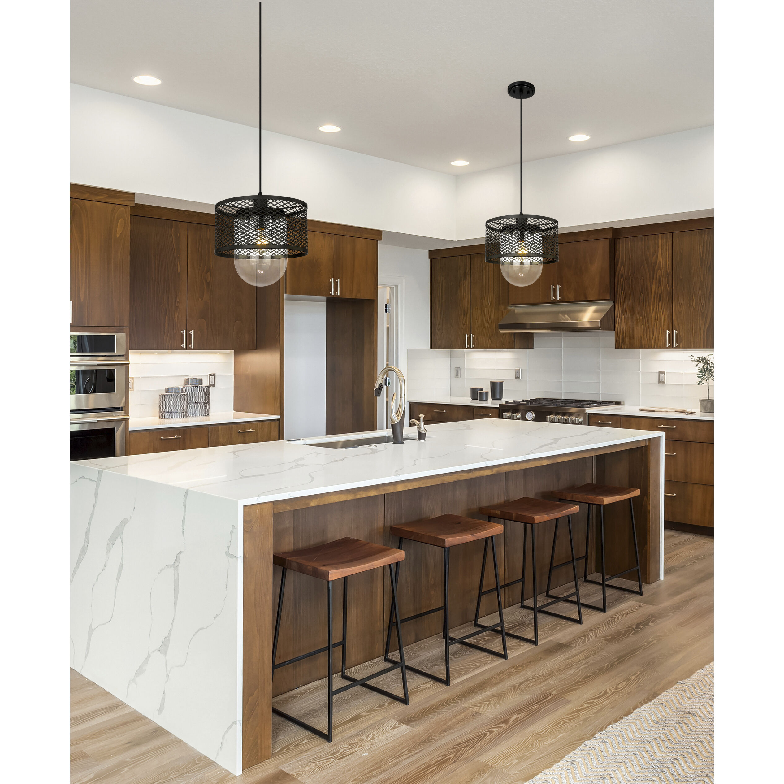 Kipton 1 Light 11 inch Matte Black Pendant Ceiling Light