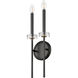 Gaultier 2 Light 7.5 inch Matte Black and Modern Gold Wall Sconce Wall Light