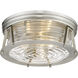 Cape Harbor 3 Light 16 inch Brushed Nickel Flush Mount Ceiling Light