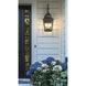 Raphael 2 Light 23.75 inch Sand Black Outdoor Wall Light in Soft Sand Black