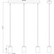 Thayer 3 Light 4.75 inch Brushed Nickel Pendant Ceiling Light