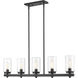 Tahoe 5 Light 4.5 inch Matte Black Outdoor Linear Chandelier