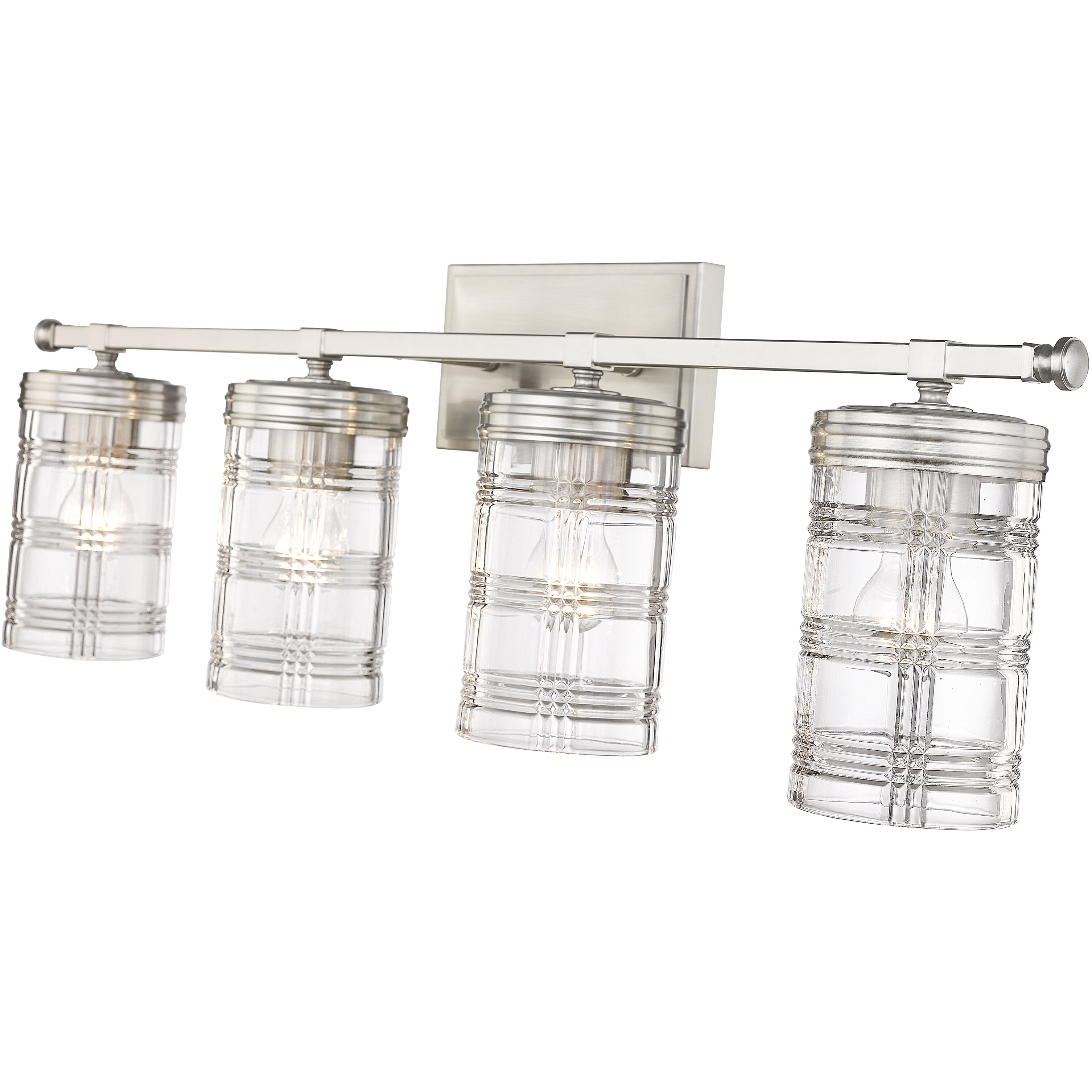 Archer 4 Light 32.75 inch Brushed Nickel Vanity Wall Light