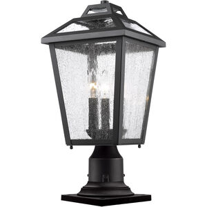 Bayland 3 Light 20 inch Black Outdoor Pier Mounted Fixture in 6