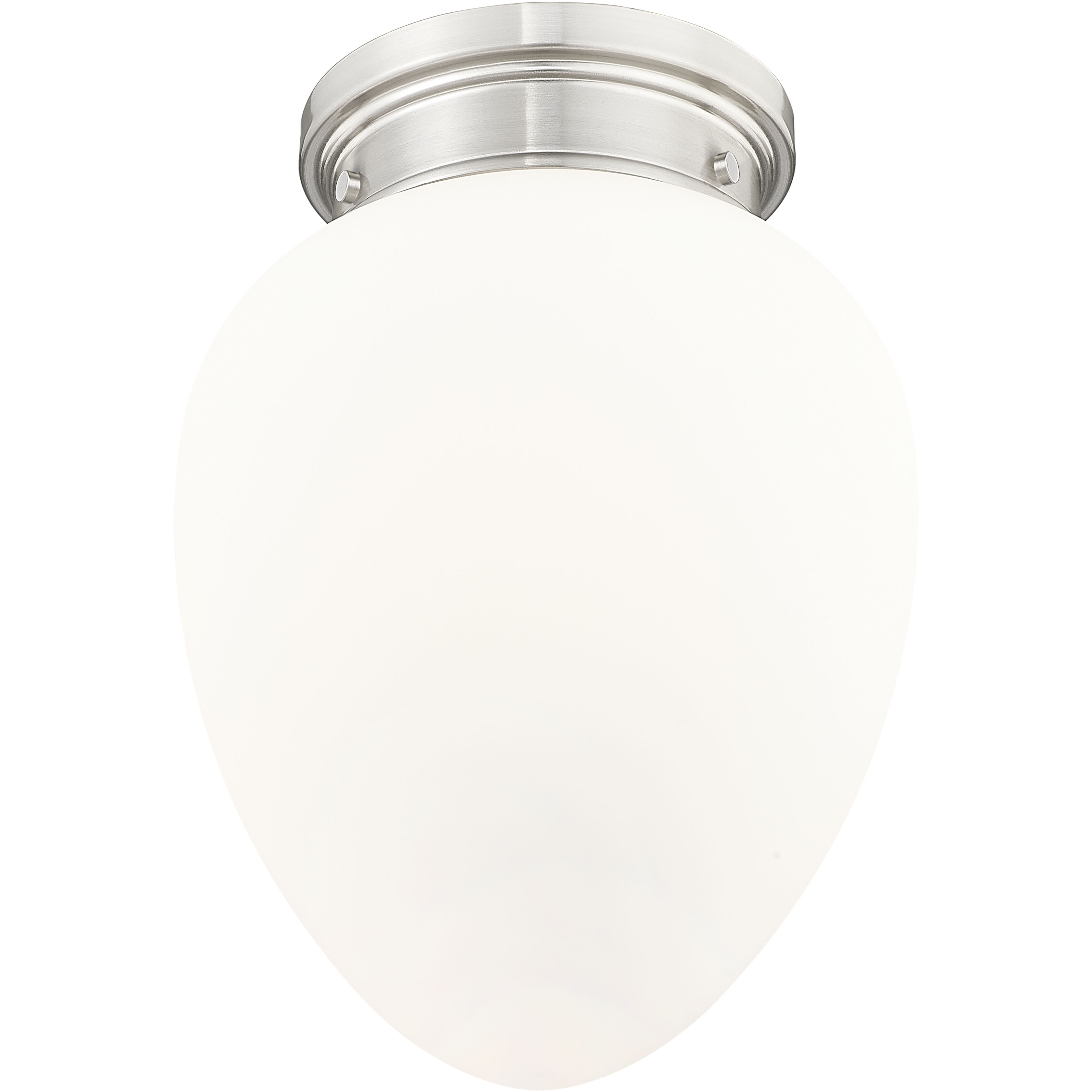 Gideon 1 Light 10 inch Brushed Nickel Flush Mount Ceiling Light