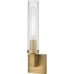 Beau 1 Light 4.5 inch Rubbed Brass Wall Sconce Wall Light
