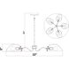 Breton 5 Light 33 inch Modern Gold Chandelier Ceiling Light