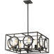 Port 8 Light 25.75 inch Olde Bronze Chandelier Ceiling Light in Olde Bronze Steel