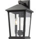 Beacon 2 Light 15 inch Oil Rubbed Bronze Outdoor Wall Light
