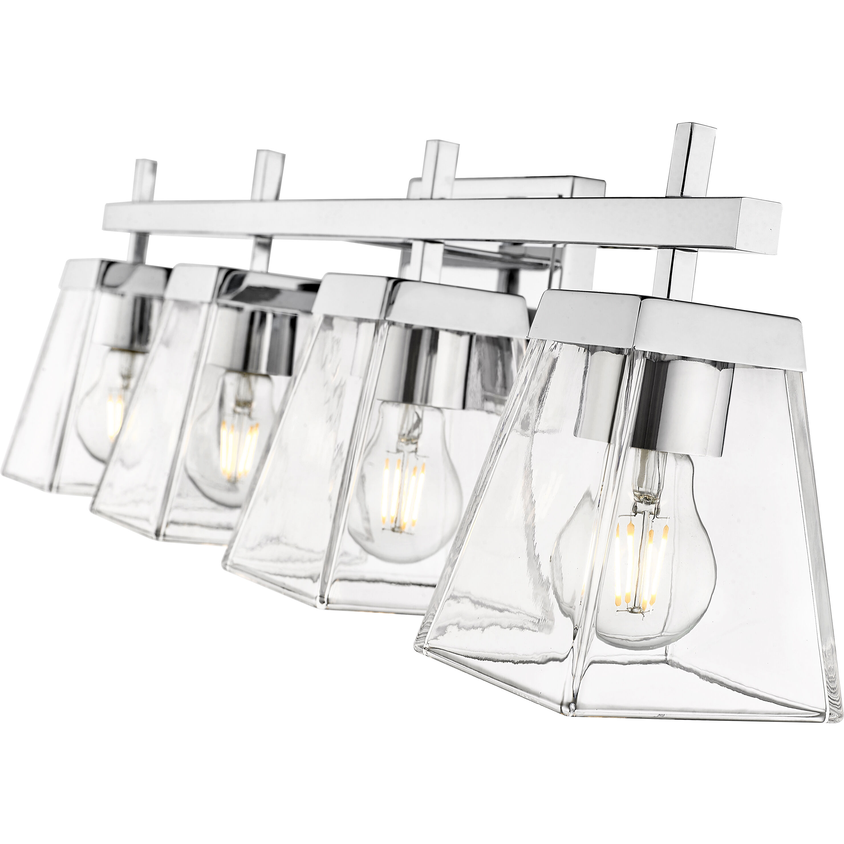 Lauren 4 Light 30.5 inch Chrome Vanity Wall Light