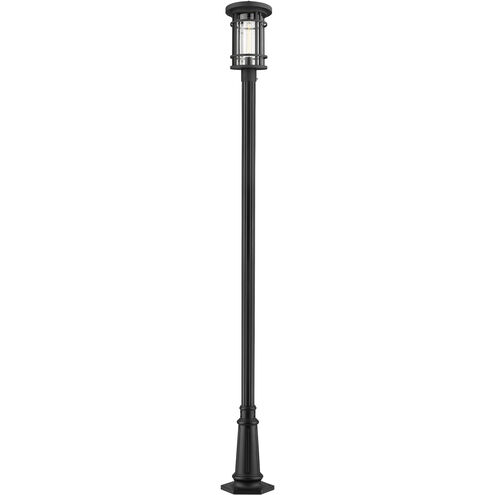 Jordan 1 Light 112 inch Black Outdoor Post Mounted Fixture in 22