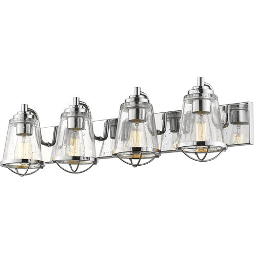 Mariner 4 Light 32 inch Chrome Vanity Wall Light