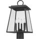 Broughton 4 Light 22.5 inch Black Outdoor Post Mount Fixture