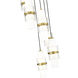 Cayden 7 Light 18 inch Modern Gold Chandelier Ceiling Light