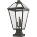 Talbot 3 Light 12.25 inch Post Light & Accessory