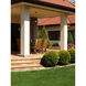 Portland 1 Light 8 inch Black Outdoor Chain Mount Ceiling Fixture in Clear Beveled Glass, 5.07