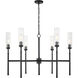 Esme 6 Light 38 inch Matte Black Chandelier Ceiling Light