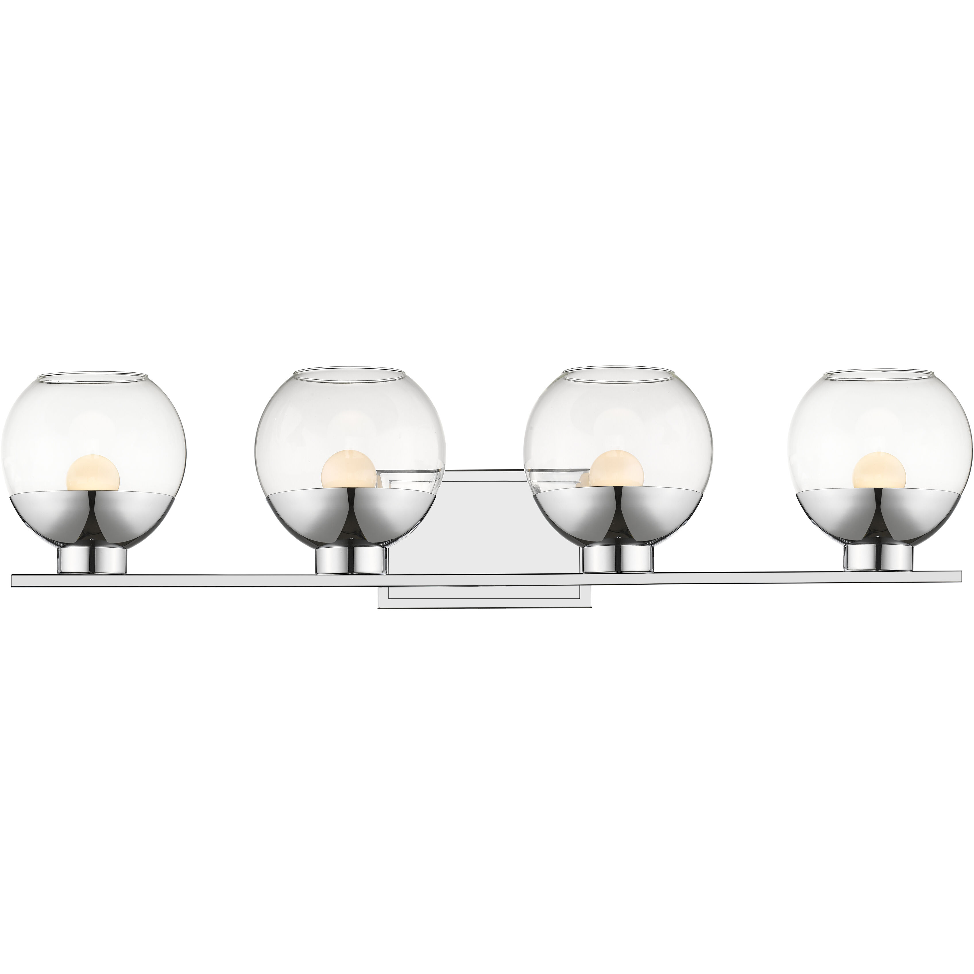 Osono LED 33.2 inch Chrome Vanity Wall Light